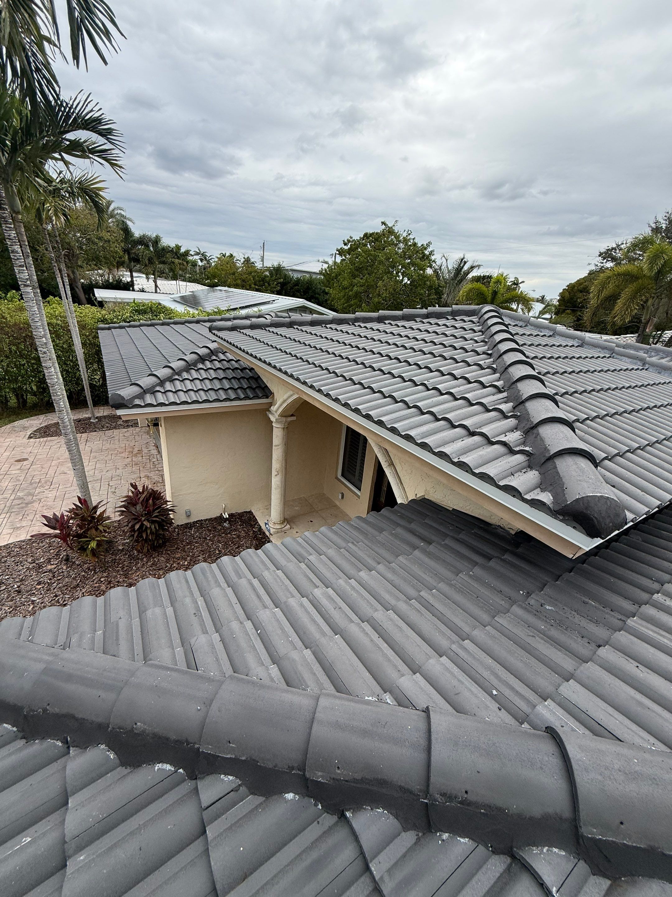 Barrel tile roof replacement in Boca Raton by All Phase Construction USA